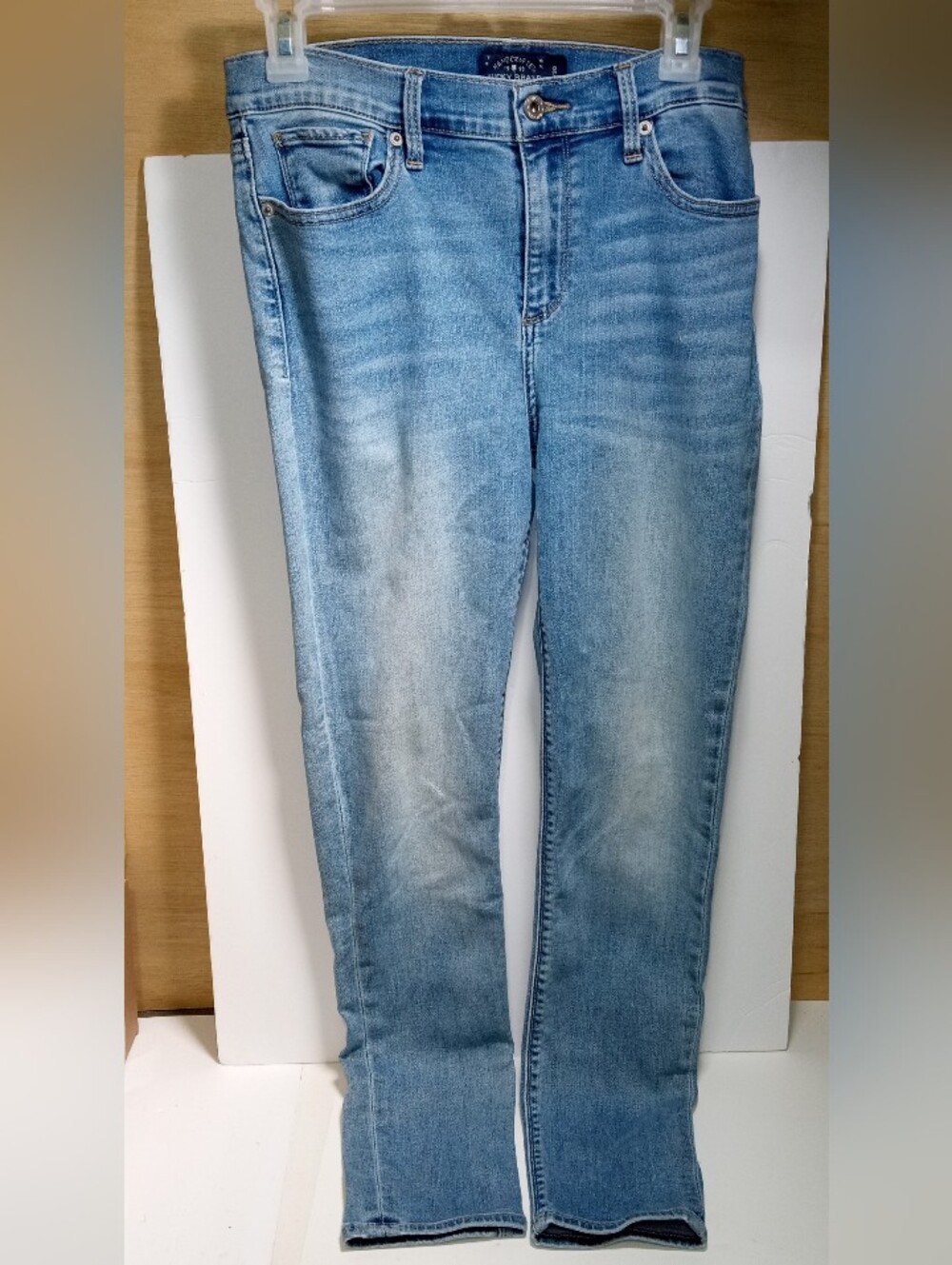 Lucky Brand Women's Light Wash Blue Skinny Jeans Mid Rise 5-Pocket 10/30 Cotton